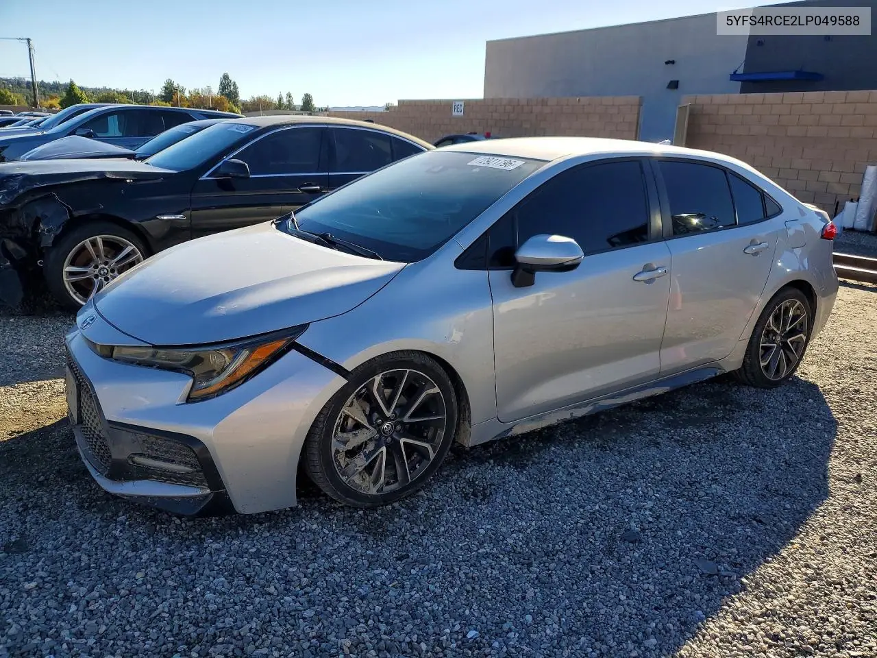 TOYOTA COROLLA 2020, VIN 5YFS4RCE2LP049588