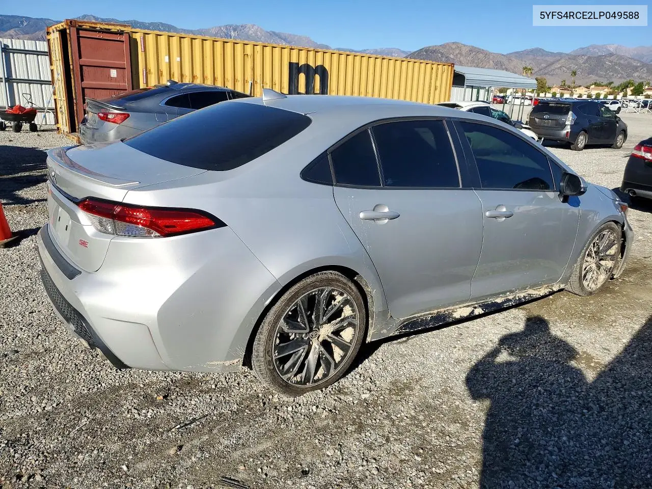 2020 TOYOTA COROLLA VIN 5YFS4RCE2LP049588 — фото 3