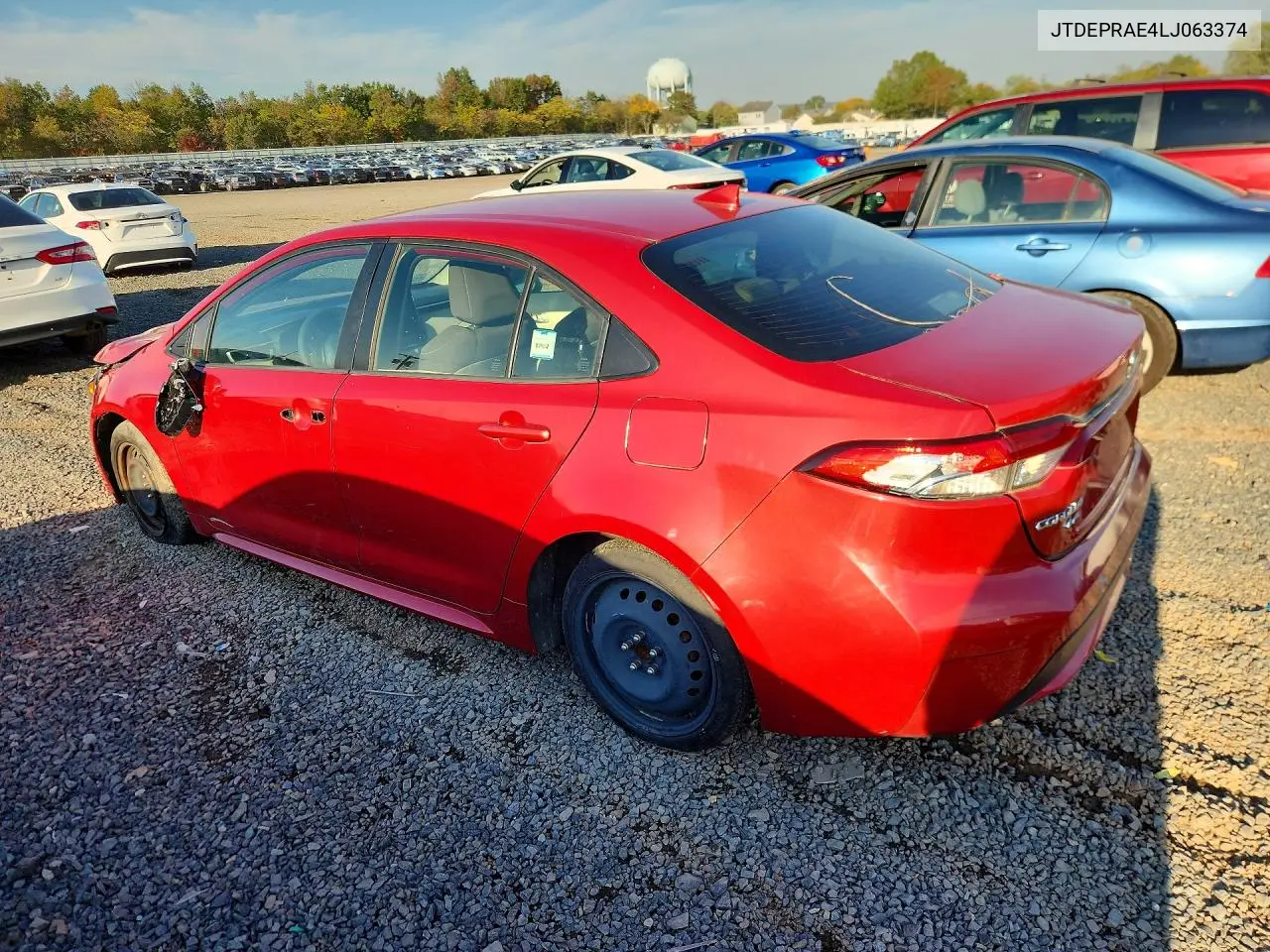 2020 TOYOTA COROLLA VIN JTDEPRAE4LJ063374 — фото 2