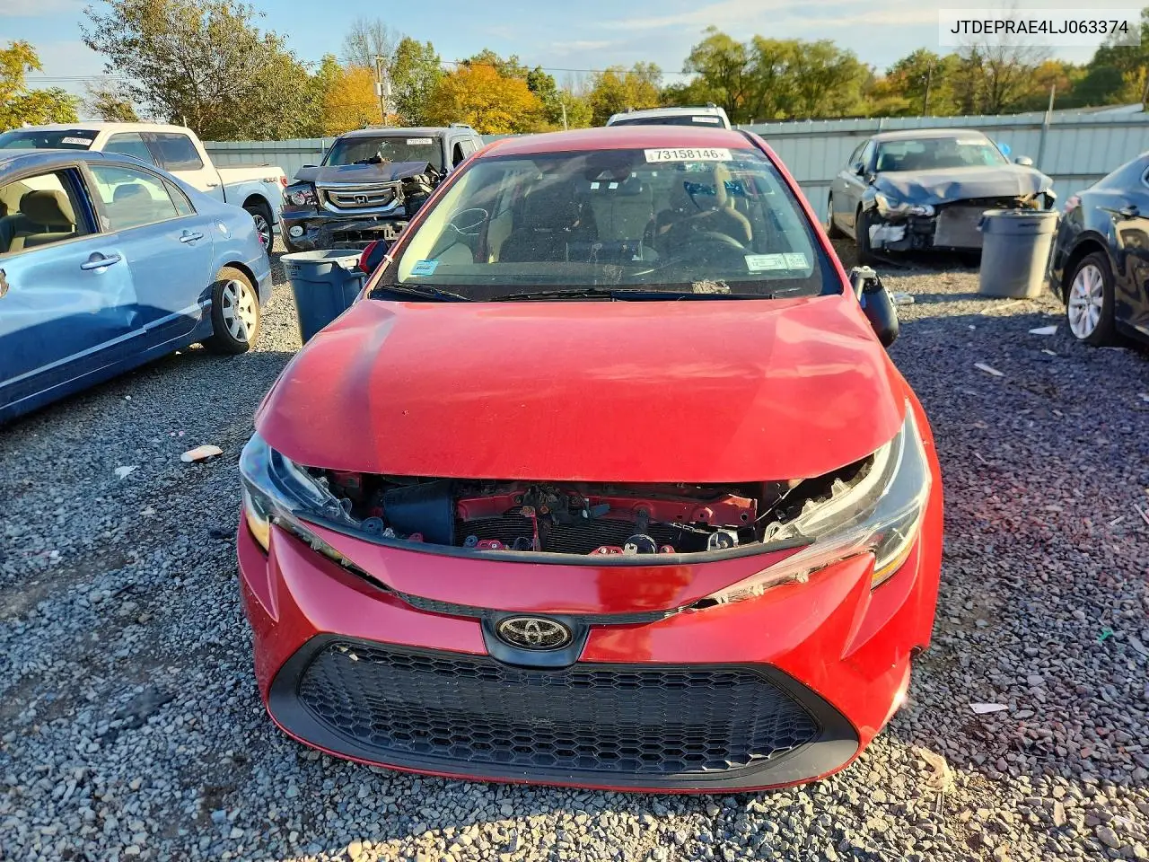 2020 TOYOTA COROLLA VIN JTDEPRAE4LJ063374 — фото 5