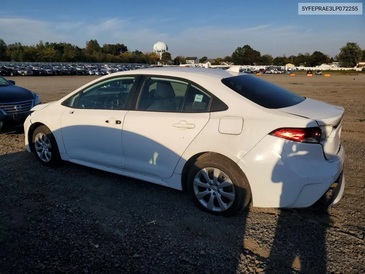 2020 TOYOTA COROLLA VIN 5YFEPRAE3LP072255 — фото 2