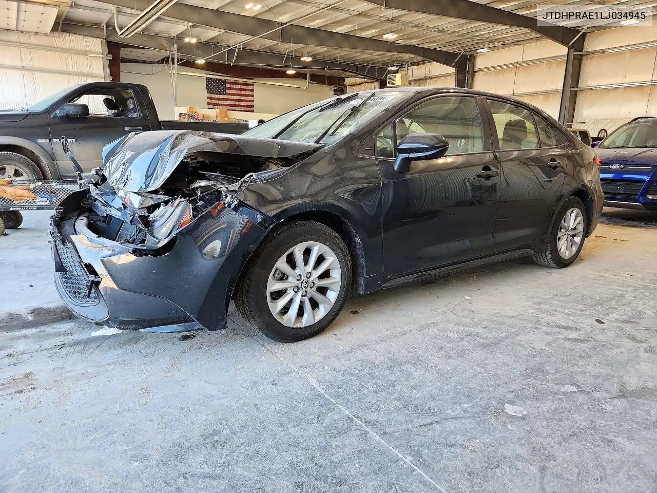 TOYOTA COROLLA 2020, VIN JTDHPRAE1LJ034945