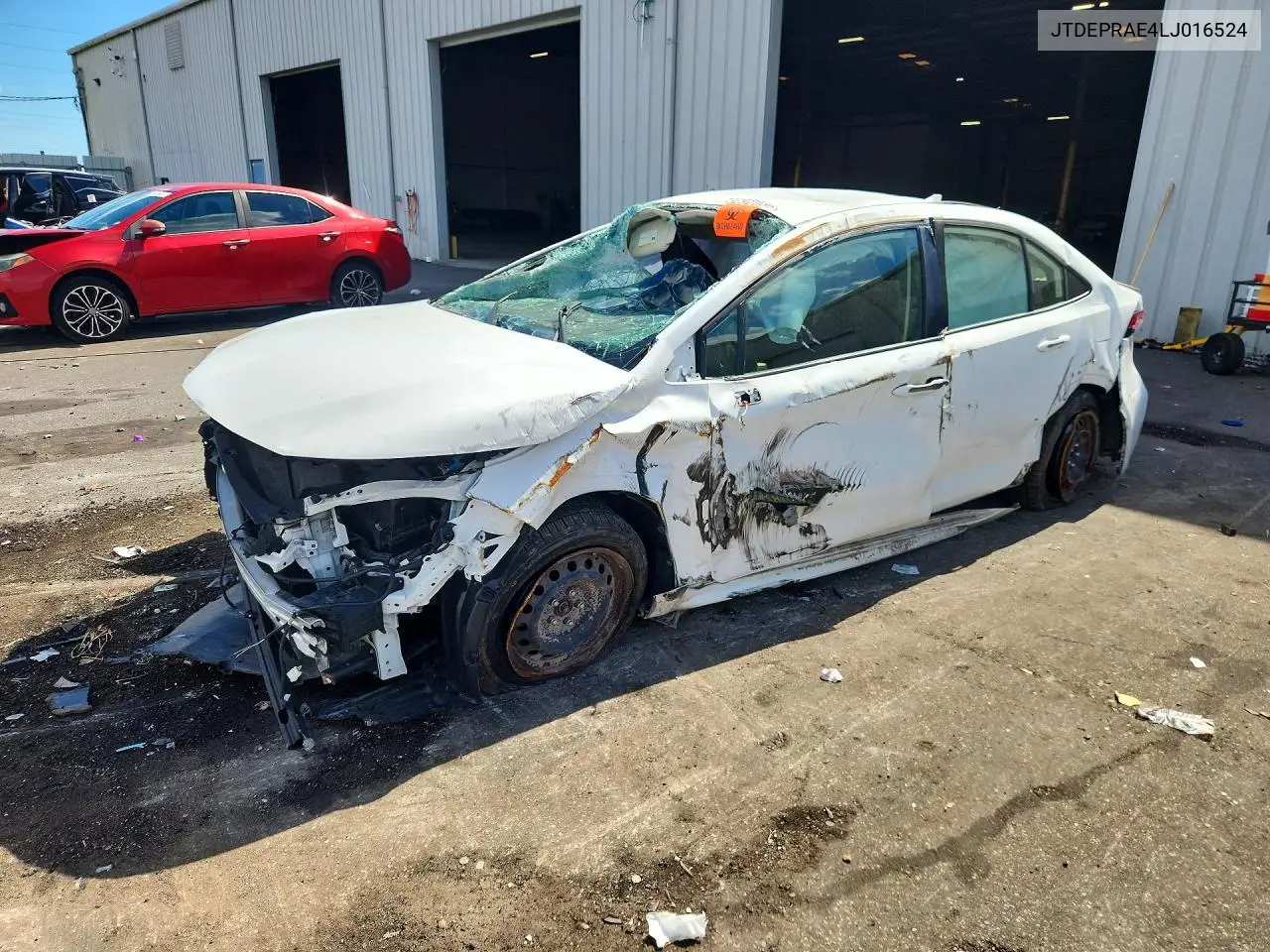 TOYOTA COROLLA 2020, VIN JTDEPRAE4LJ016524