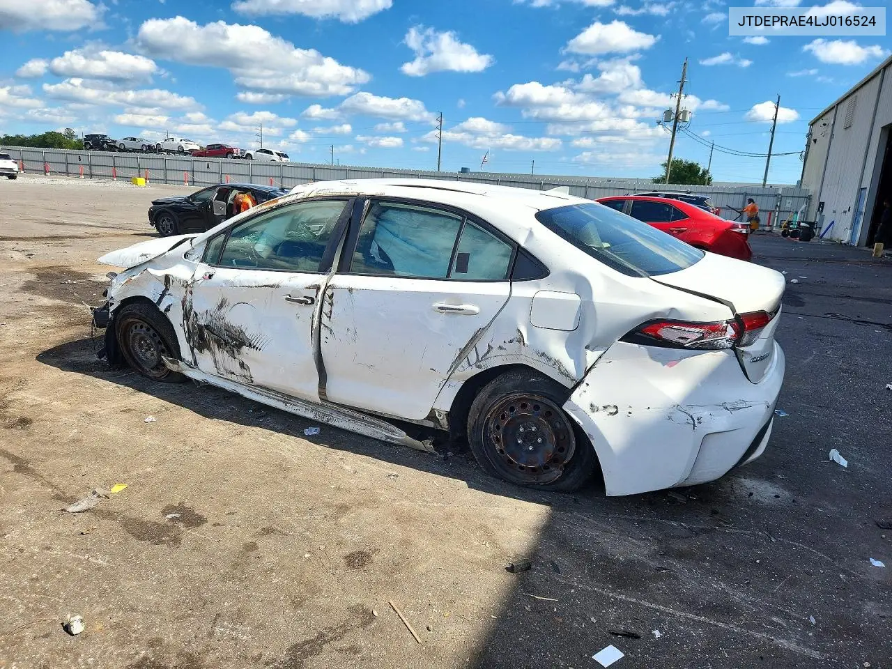 2020 TOYOTA COROLLA VIN JTDEPRAE4LJ016524 — фото 2
