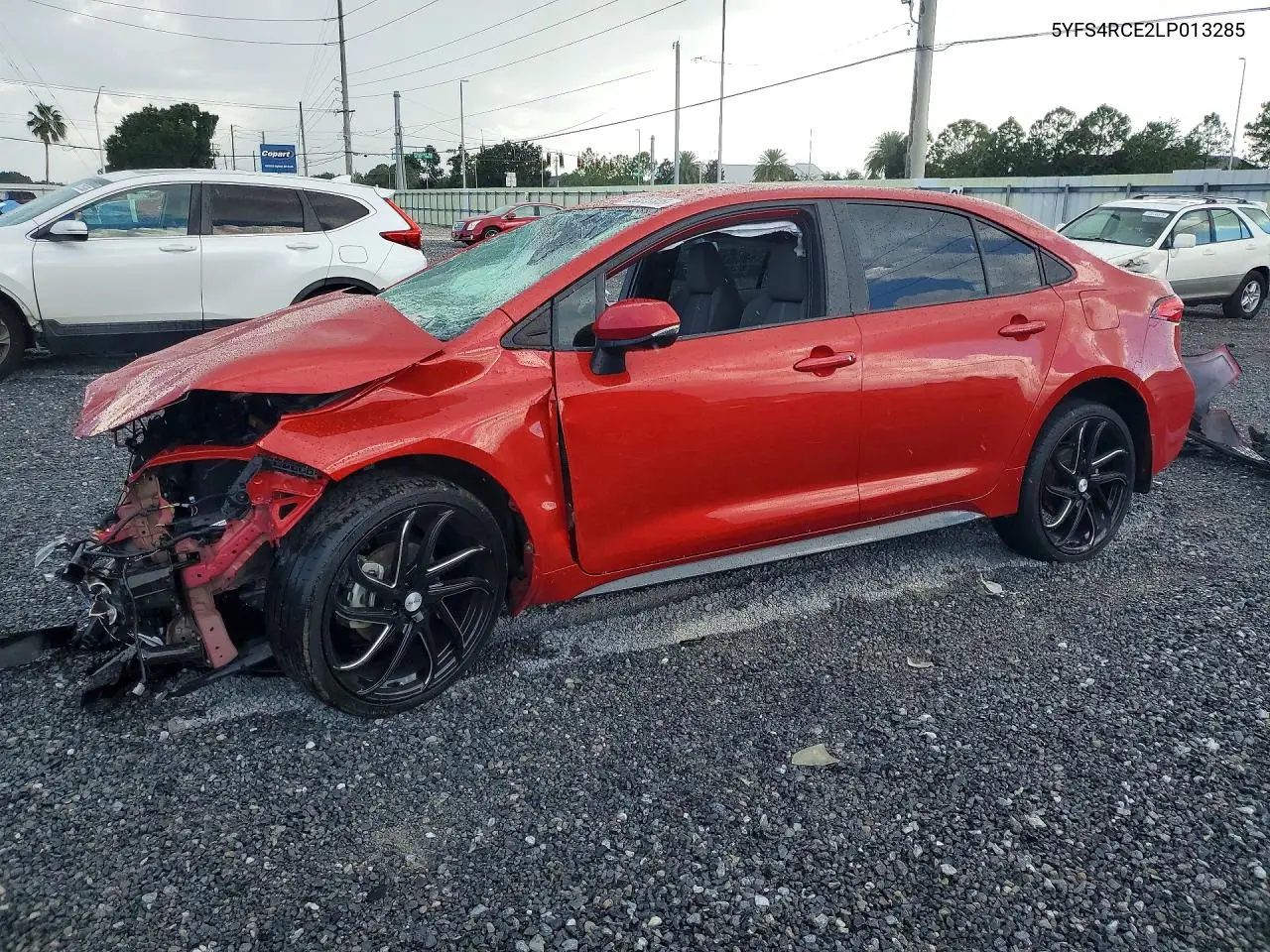 TOYOTA COROLLA 2020, VIN 5YFS4RCE2LP013285