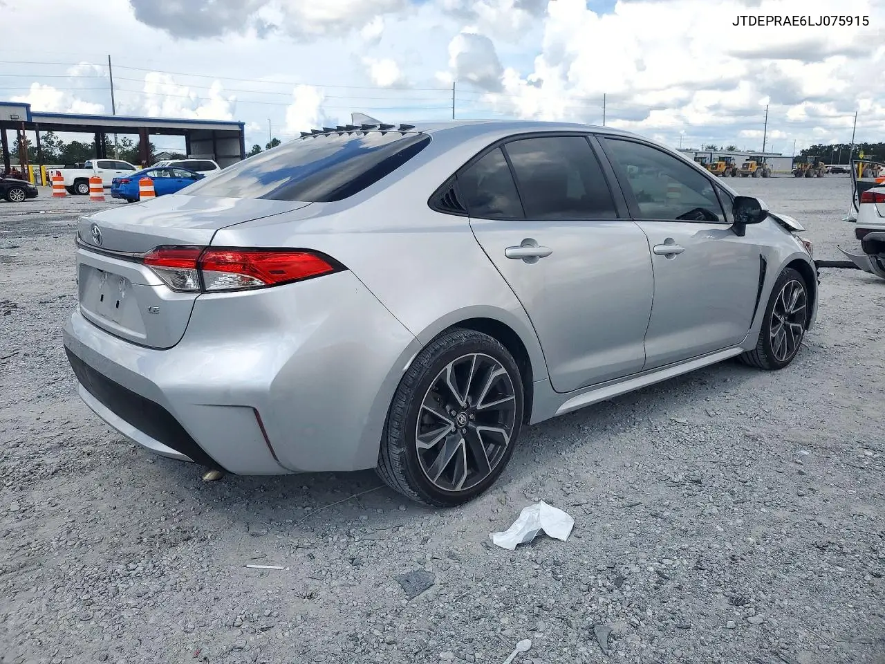 2020 TOYOTA COROLLA VIN JTDEPRAE6LJ075915 — фото 3