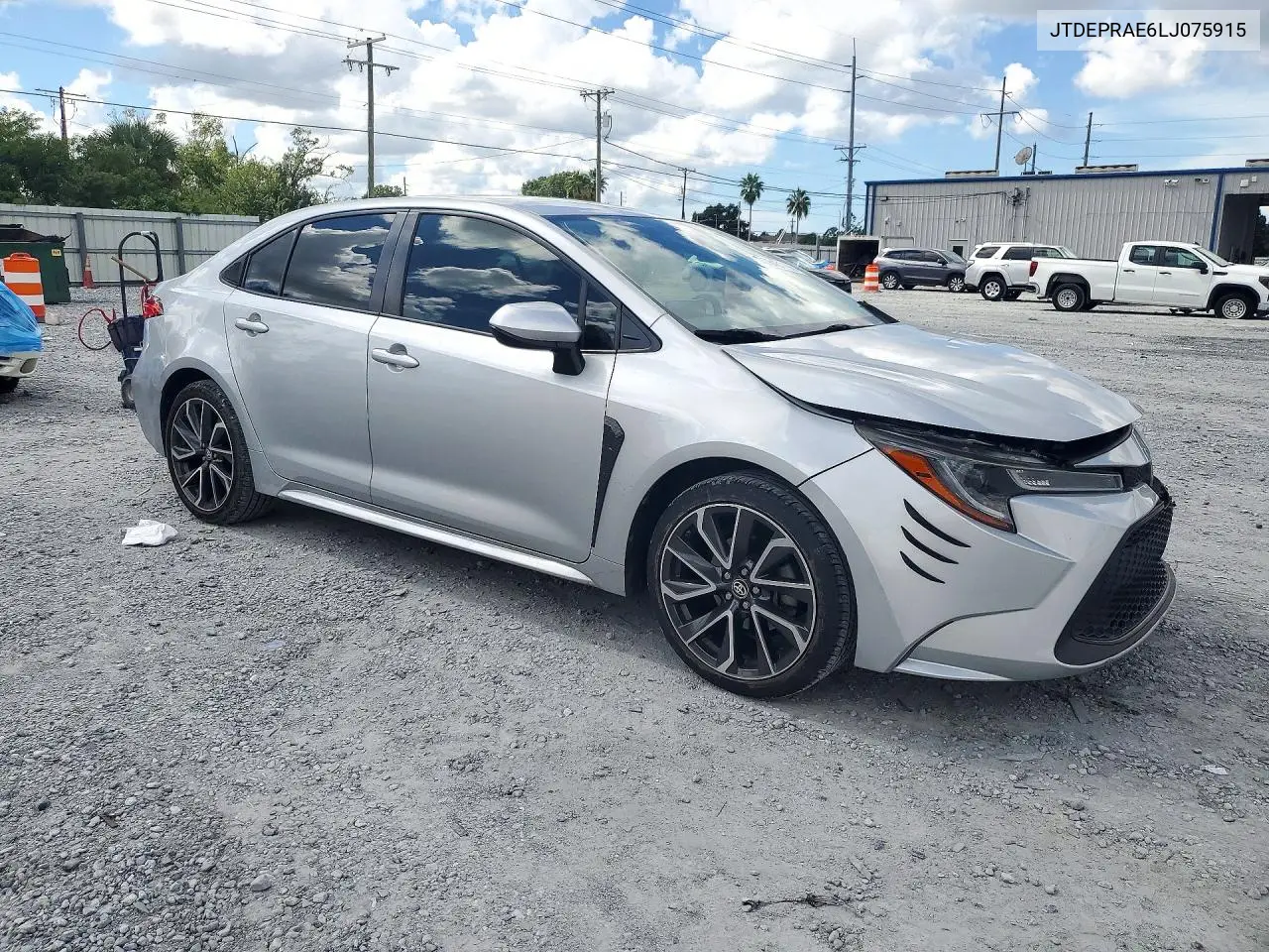 2020 TOYOTA COROLLA VIN JTDEPRAE6LJ075915 — фото 4