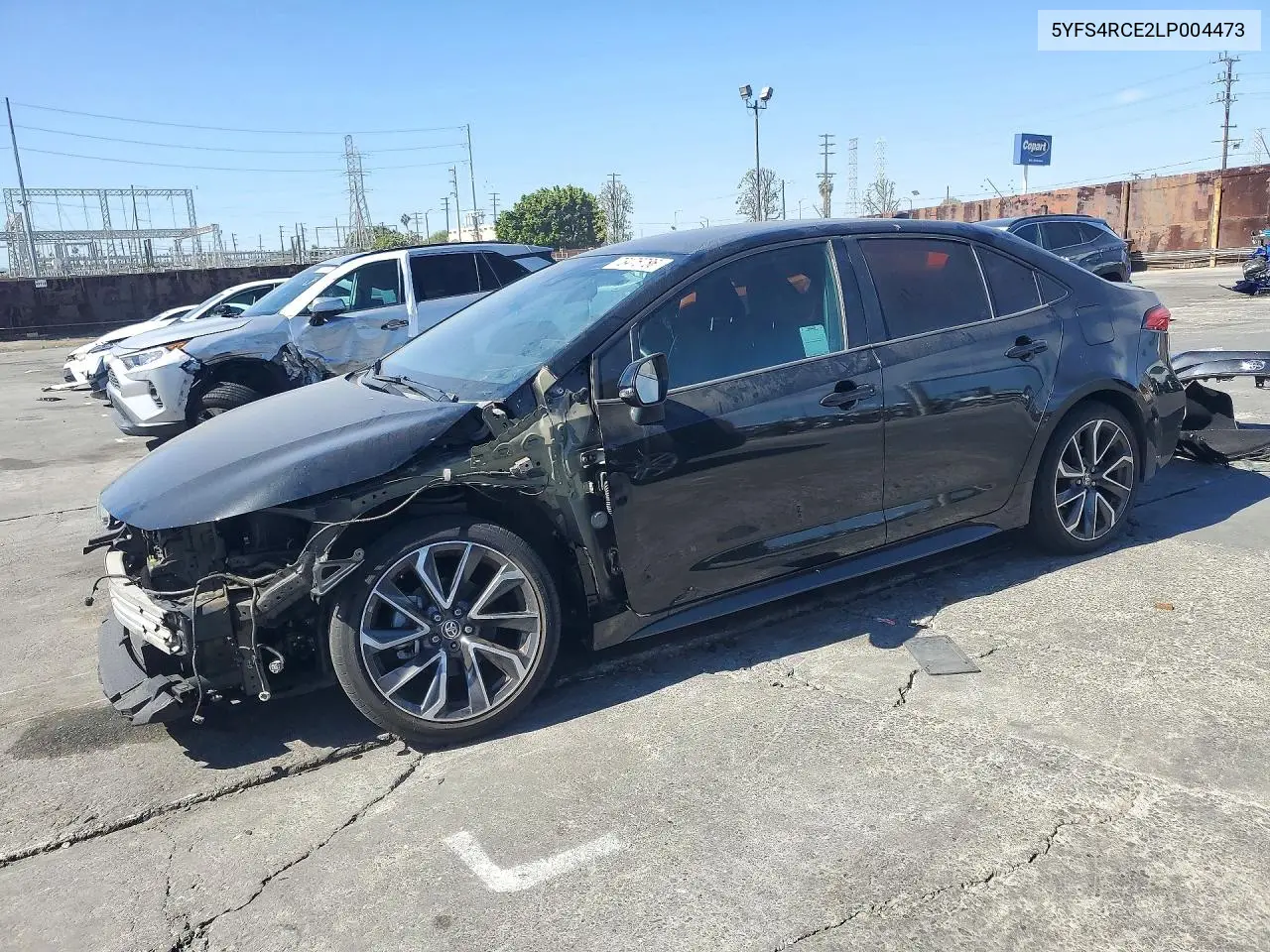 TOYOTA COROLLA 2020, VIN 5YFS4RCE2LP004473