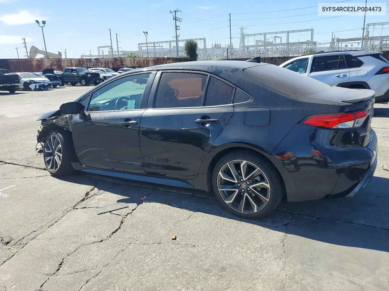 2020 TOYOTA COROLLA VIN 5YFS4RCE2LP004473 — фото 2