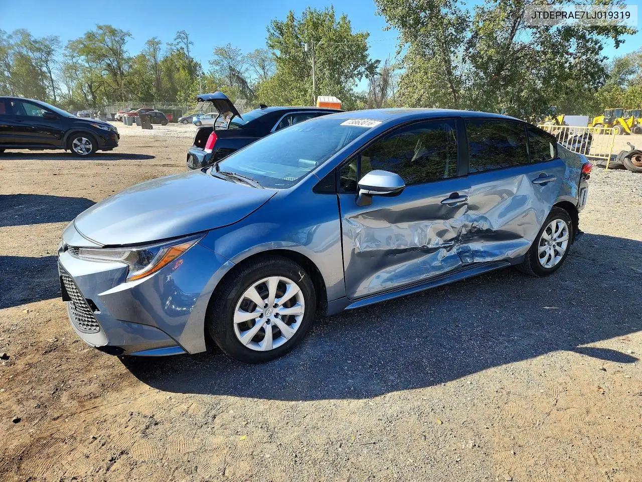 TOYOTA COROLLA 2020, VIN JTDEPRAE7LJ019319