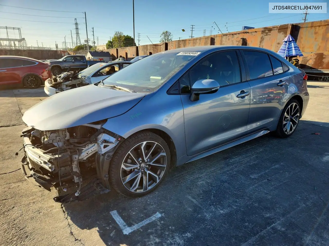 TOYOTA COROLLA 2020, VIN JTDS4RCE1LJ047691