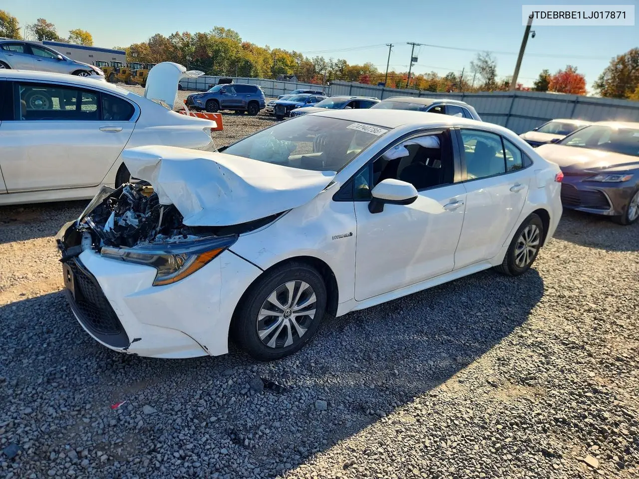 TOYOTA COROLLA 2020, VIN JTDEBRBE1LJ017871
