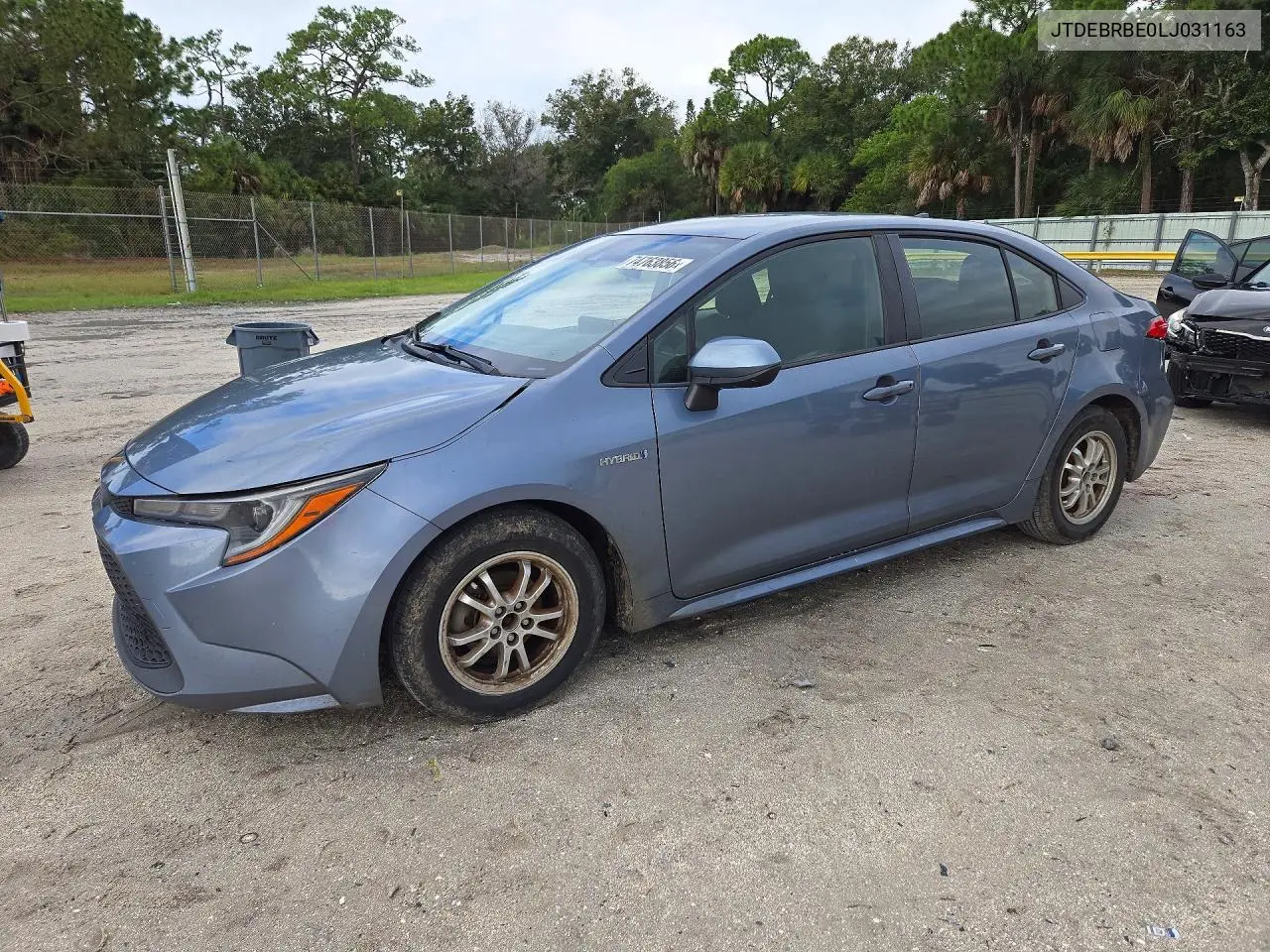 TOYOTA COROLLA 2020, VIN JTDEBRBE0LJ031163