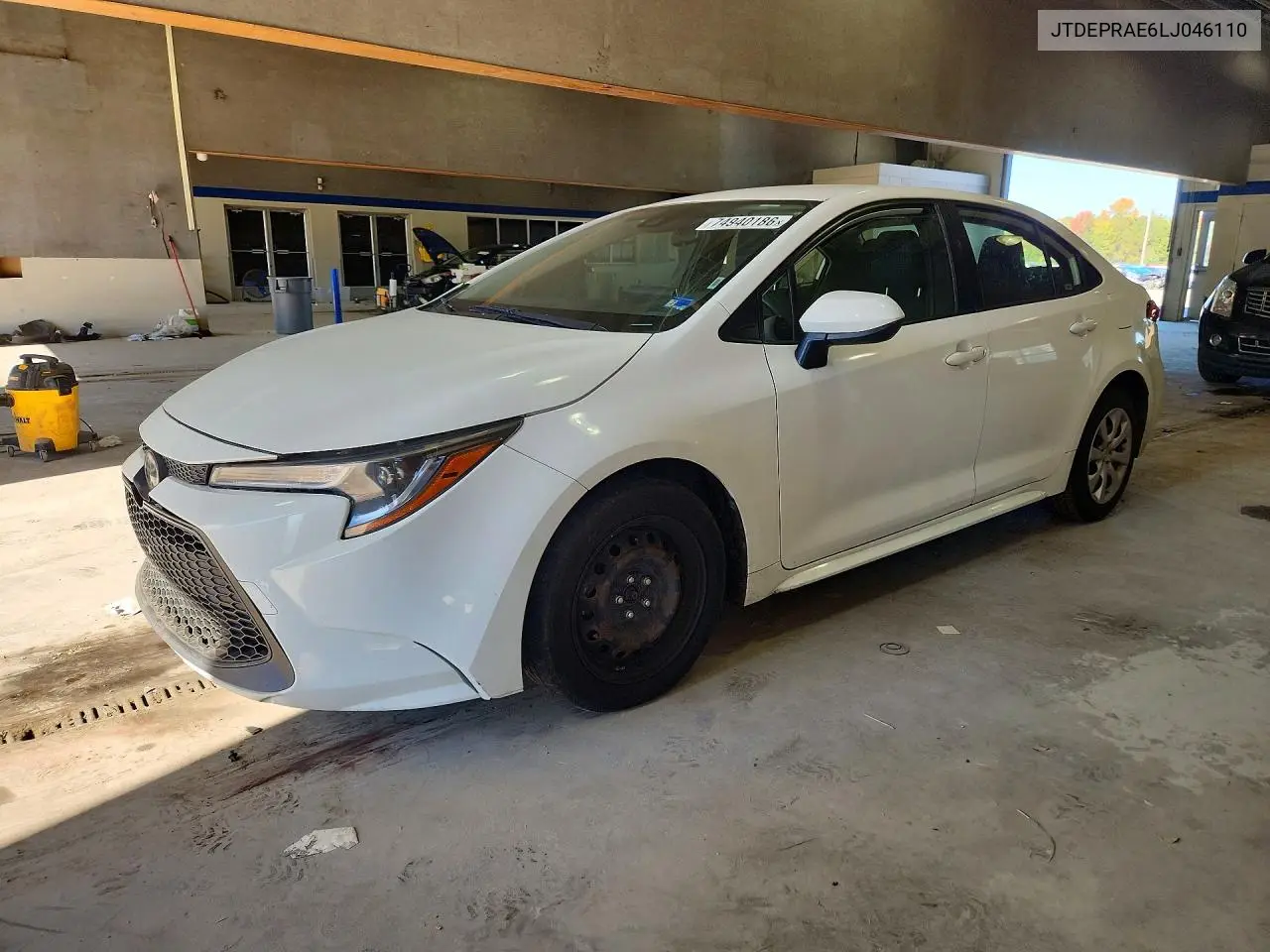 TOYOTA COROLLA 2020, VIN JTDEPRAE6LJ046110