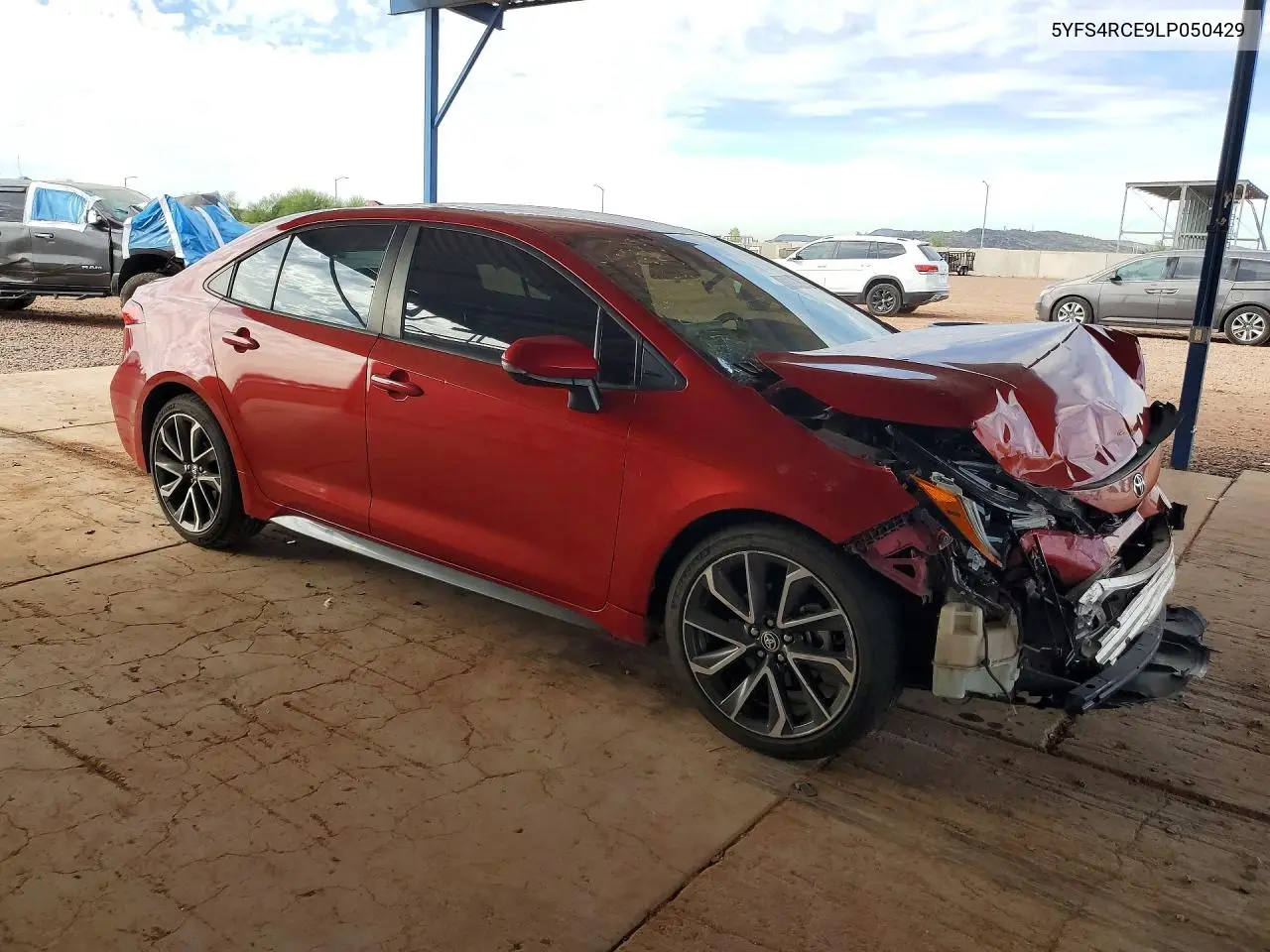 2020 TOYOTA COROLLA VIN 5YFS4RCE9LP050429 — фото 4