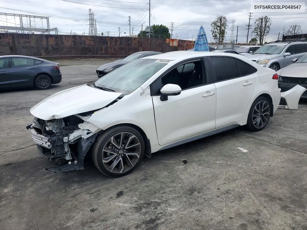 TOYOTA COROLLA 2020, VIN 5YFS4RCE5LP048547
