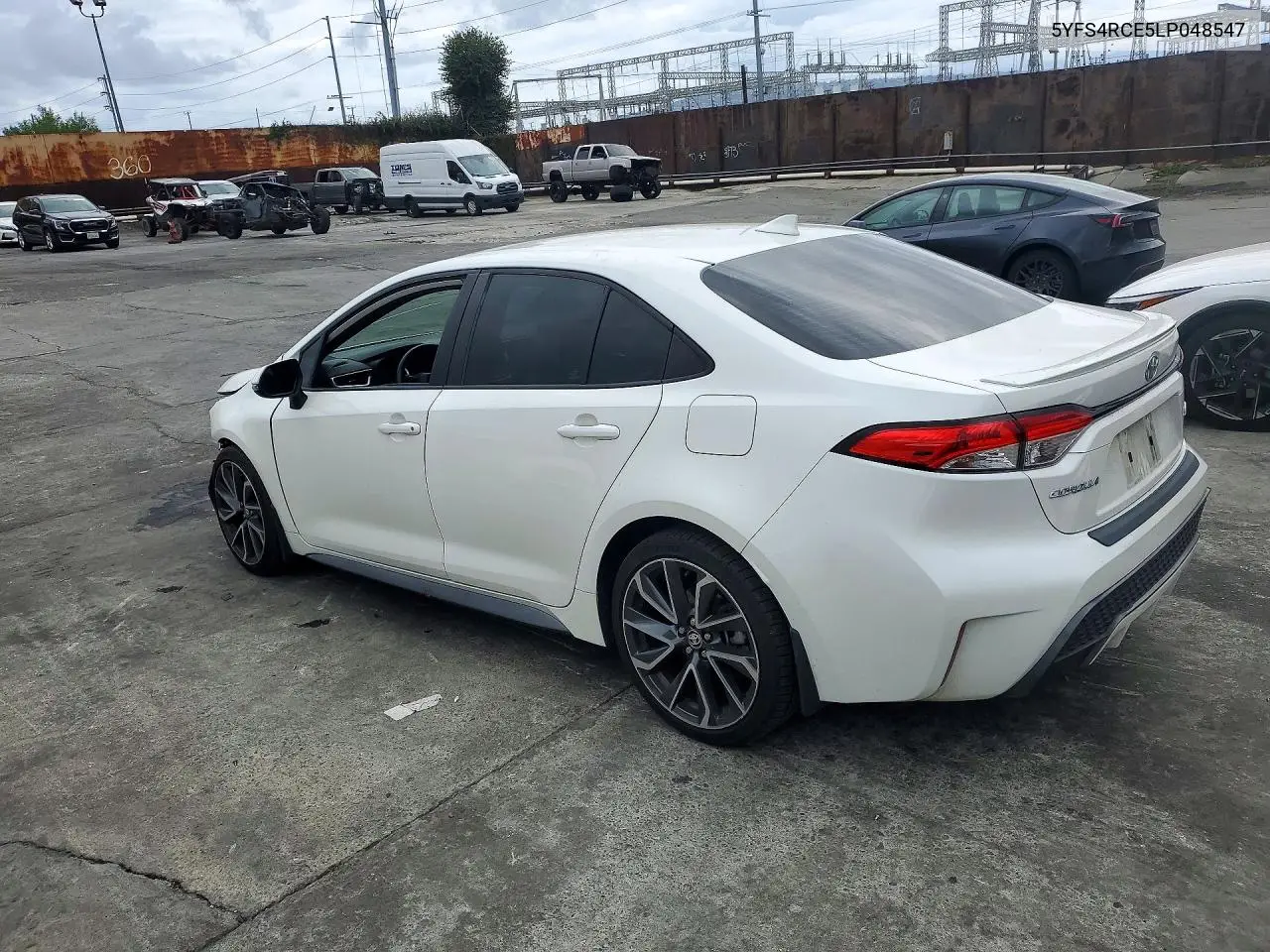 2020 TOYOTA COROLLA VIN 5YFS4RCE5LP048547 — фото 2