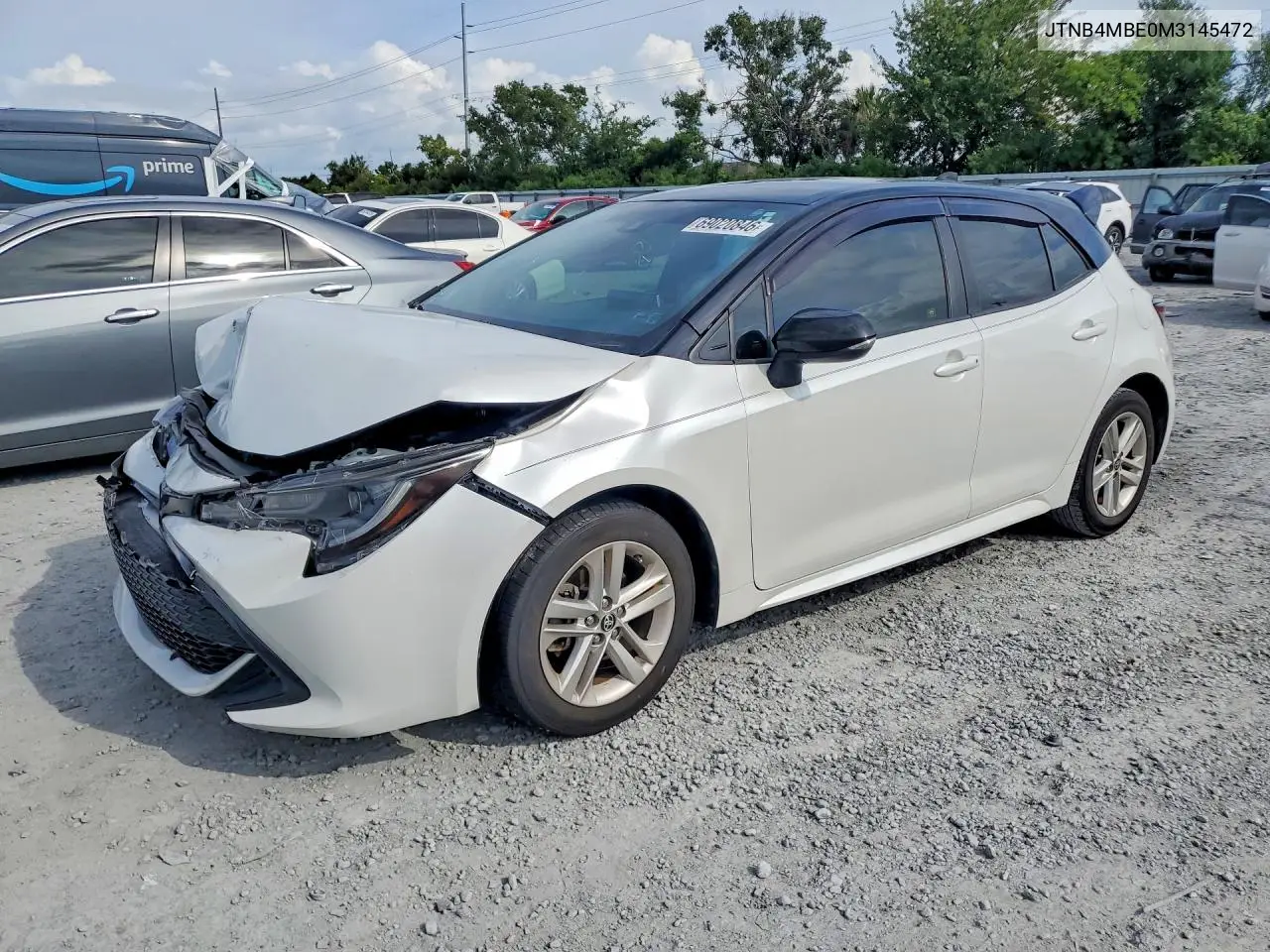 TOYOTA COROLLA 2021, VIN JTNB4MBE0M3145472