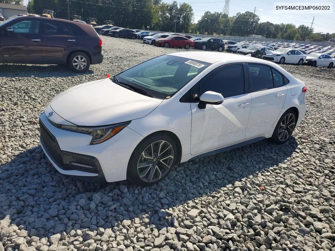 TOYOTA COROLLA 2021, VIN 5YFS4MCE3MP060202