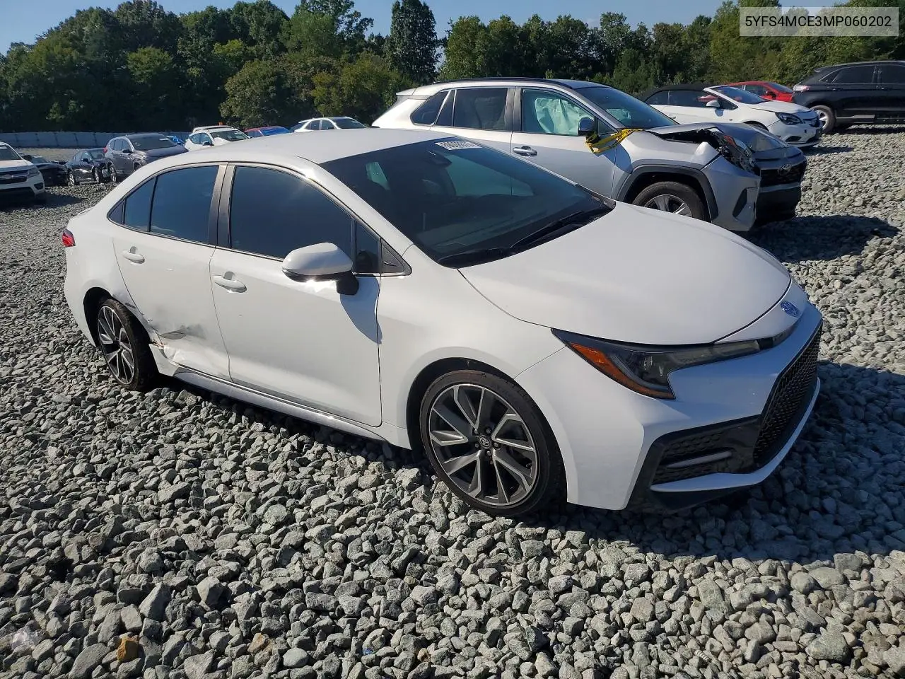 2021 TOYOTA COROLLA VIN 5YFS4MCE3MP060202 — фото 4