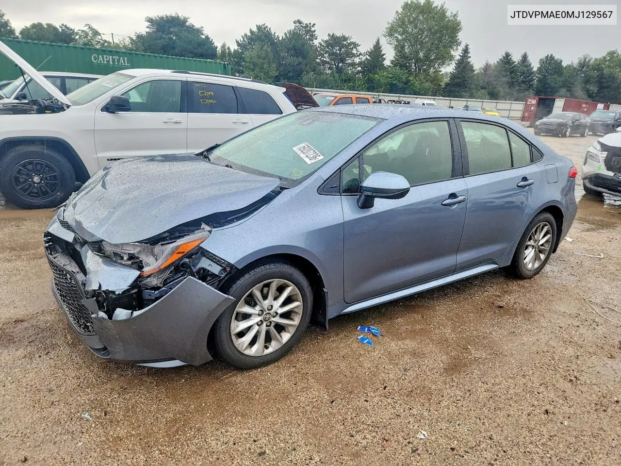 TOYOTA COROLLA 2021, VIN JTDVPMAE0MJ129567