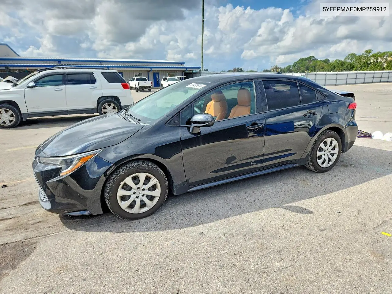 TOYOTA COROLLA 2021, VIN 5YFEPMAE0MP259912