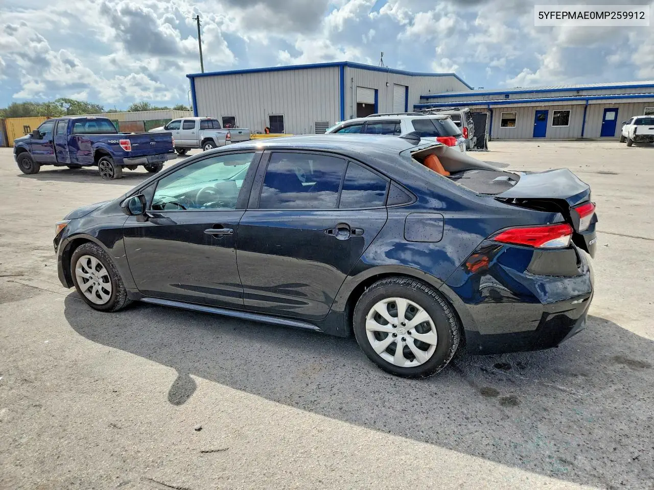 2021 TOYOTA COROLLA VIN 5YFEPMAE0MP259912 — фото 2