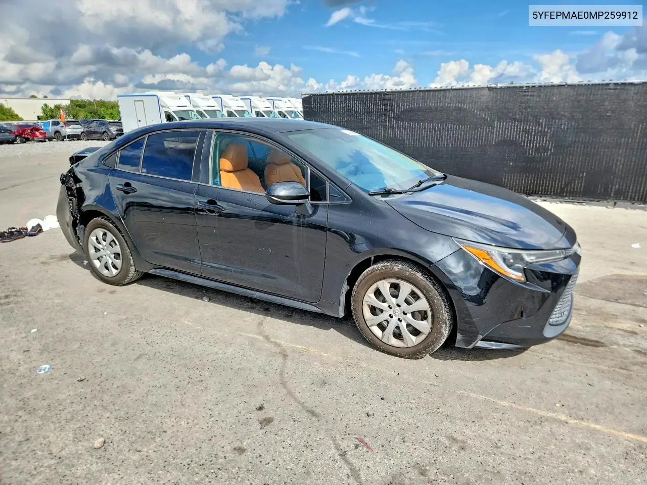 2021 TOYOTA COROLLA VIN 5YFEPMAE0MP259912 — фото 4