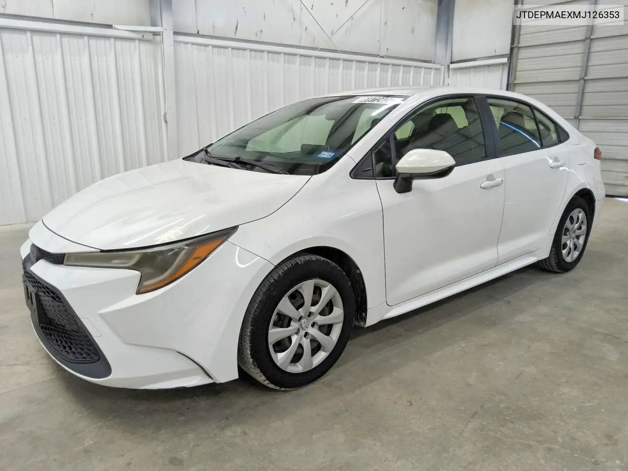 TOYOTA COROLLA 2021, VIN JTDEPMAEXMJ126353