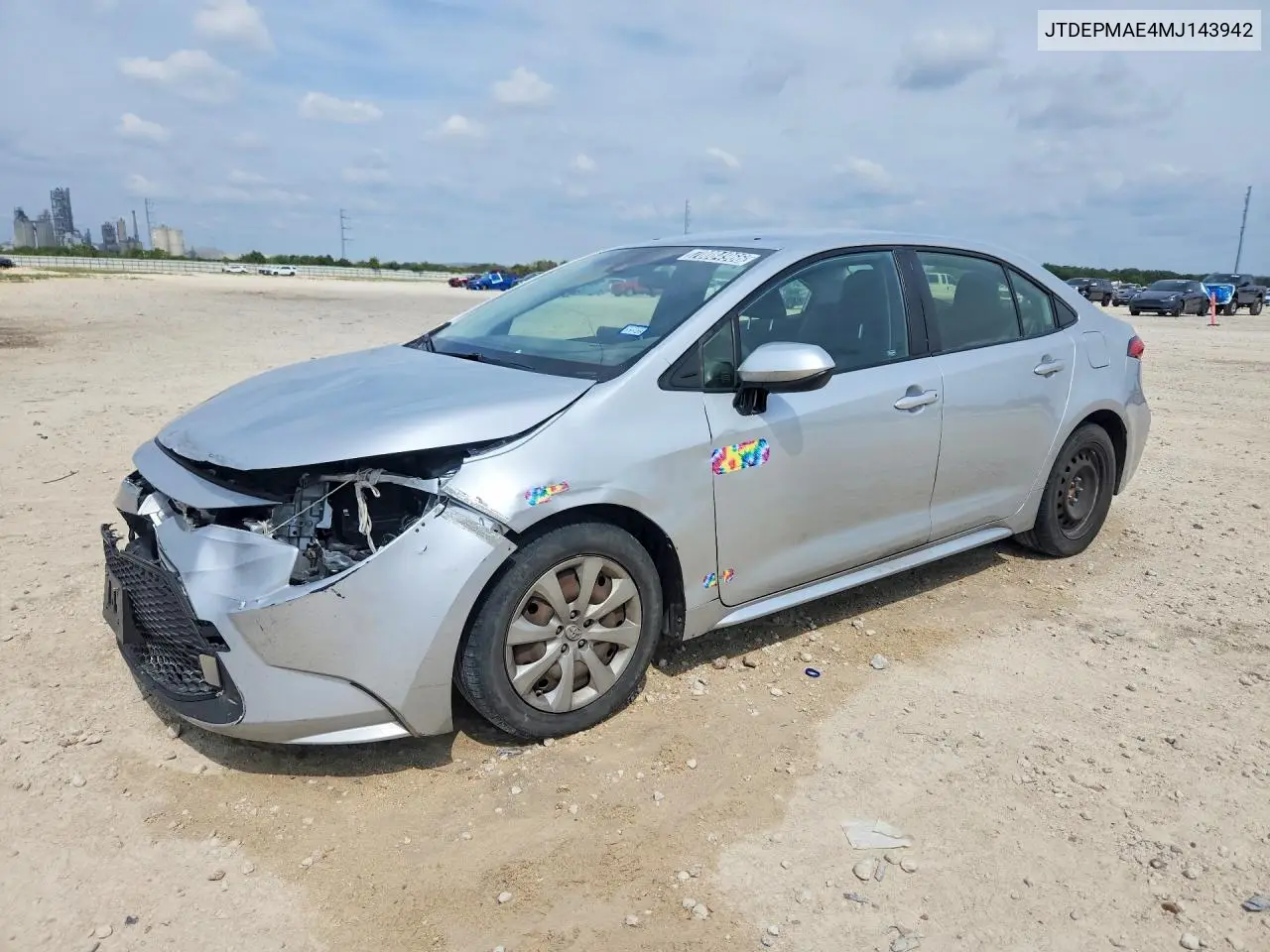 TOYOTA COROLLA 2021, VIN JTDEPMAE4MJ143942