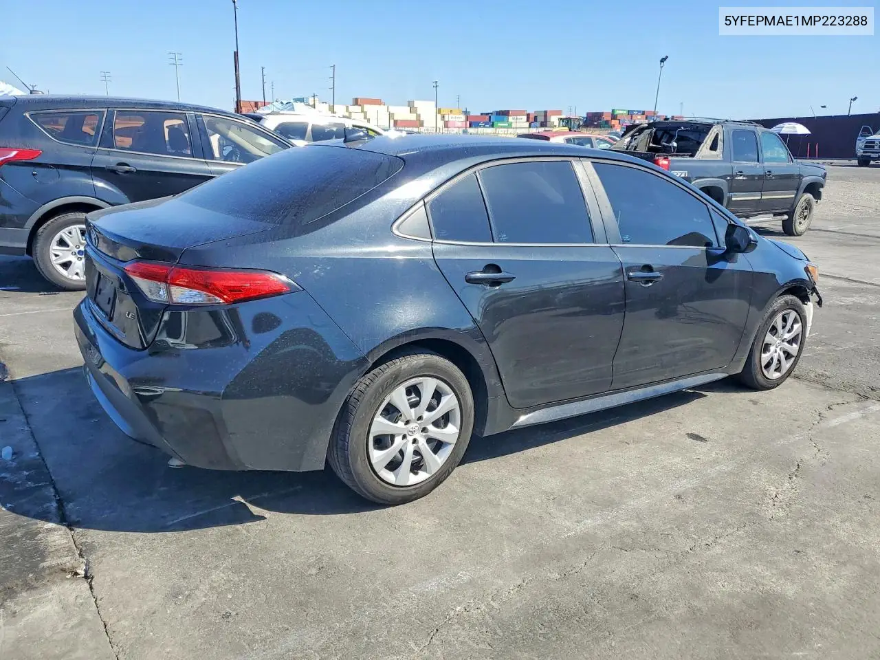 2021 TOYOTA COROLLA VIN 5YFEPMAE1MP223288 — фото 3