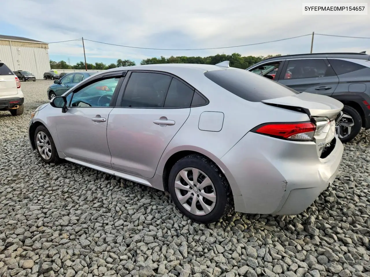 2021 TOYOTA COROLLA VIN 5YFEPMAE0MP154657 — фото 2