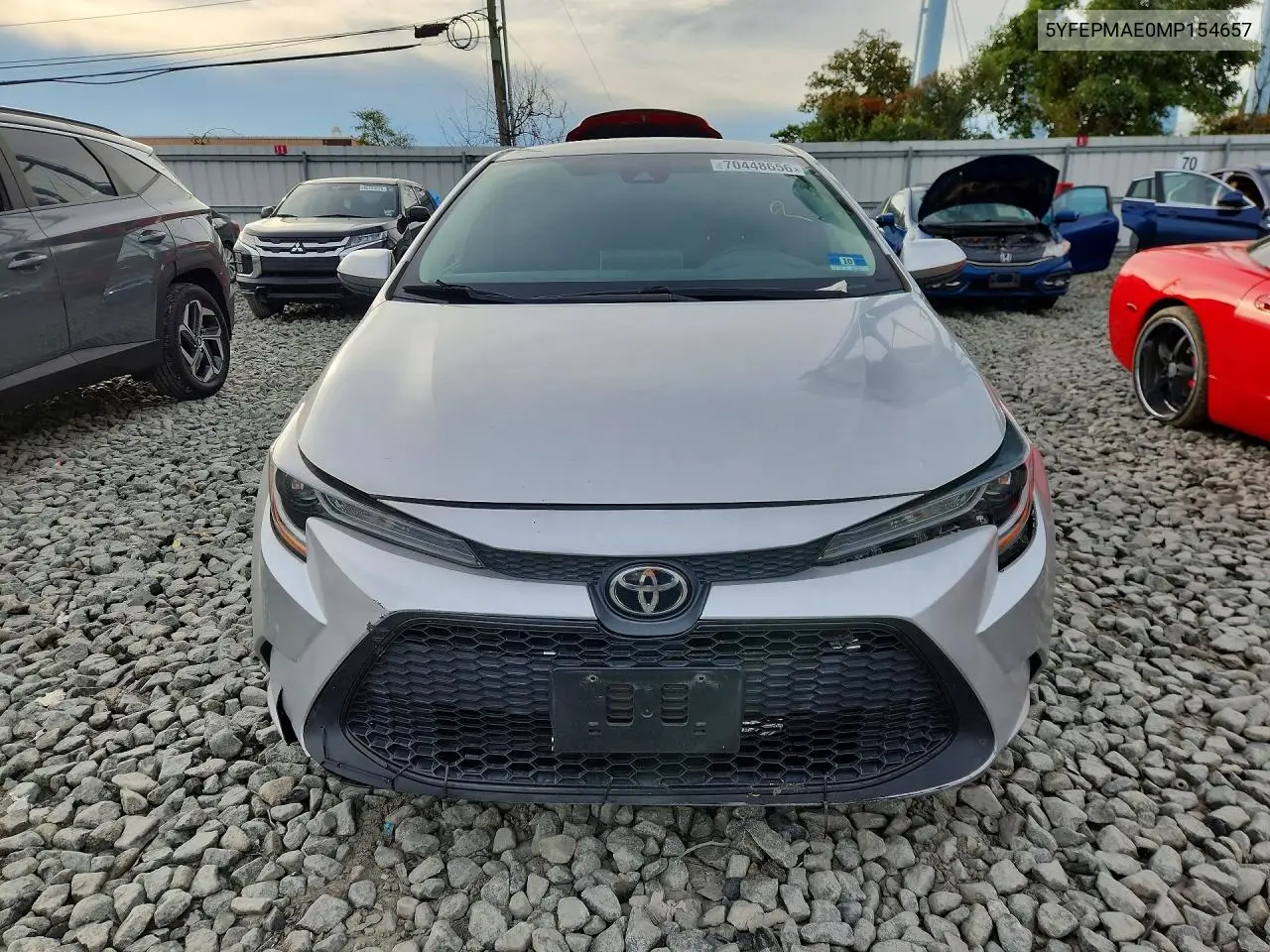 2021 TOYOTA COROLLA VIN 5YFEPMAE0MP154657 — фото 5