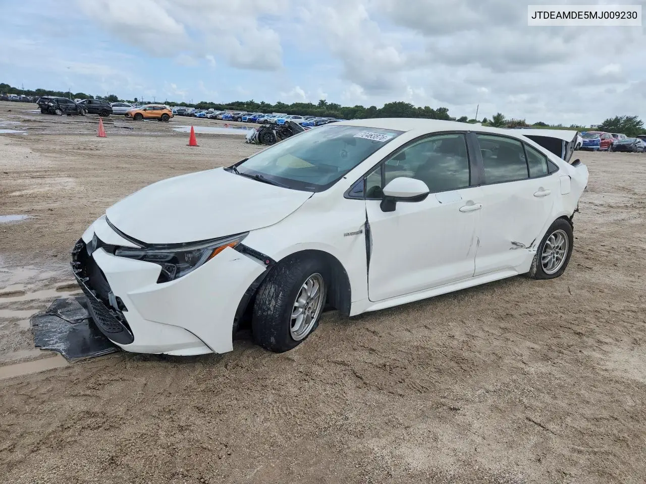 TOYOTA COROLLA 2021, VIN JTDEAMDE5MJ009230