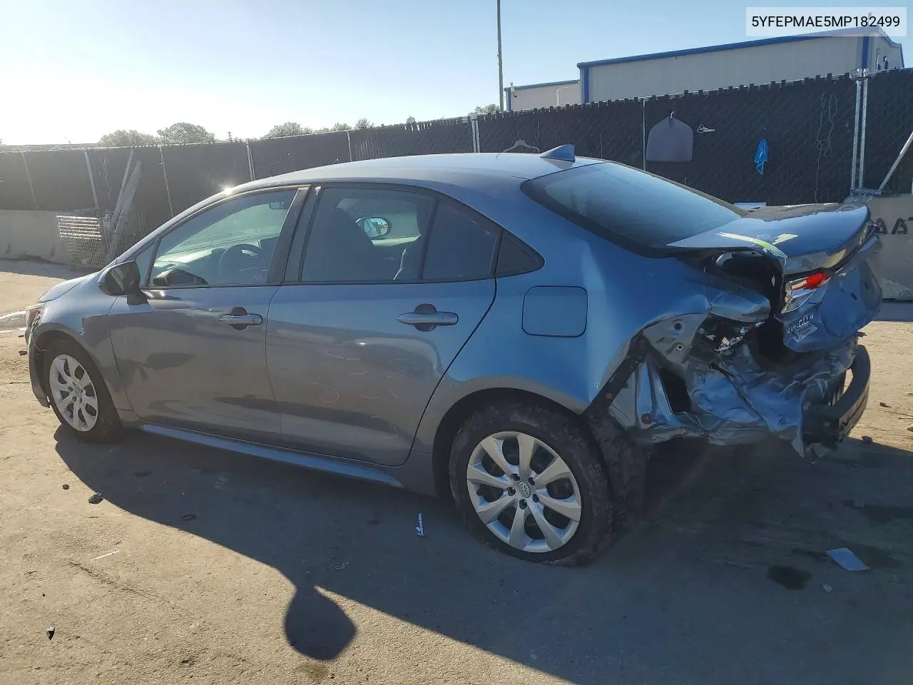 2021 TOYOTA COROLLA VIN 5YFEPMAE5MP182499 — фото 2