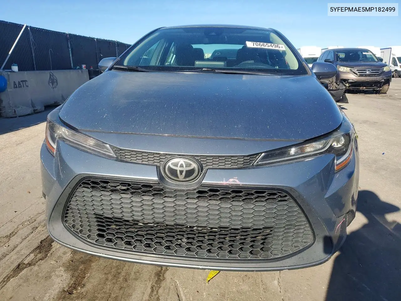 2021 TOYOTA COROLLA VIN 5YFEPMAE5MP182499 — фото 5