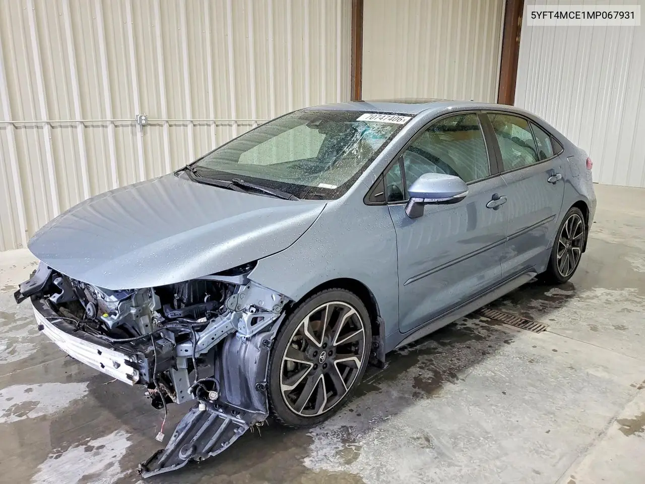 TOYOTA COROLLA 2021, VIN 5YFT4MCE1MP067931