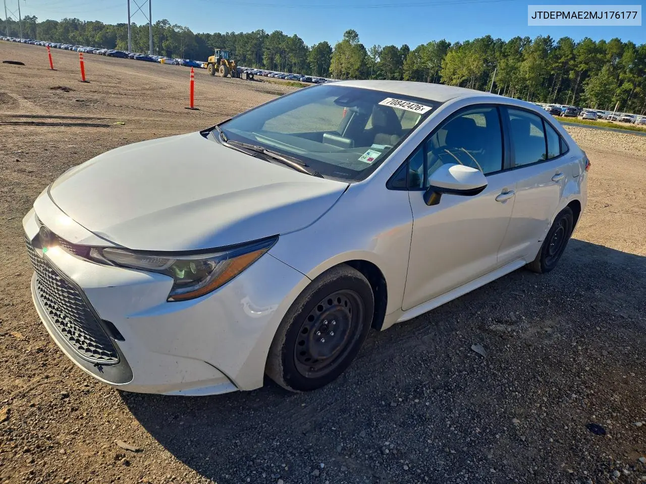 TOYOTA COROLLA 2021, VIN JTDEPMAE2MJ176177