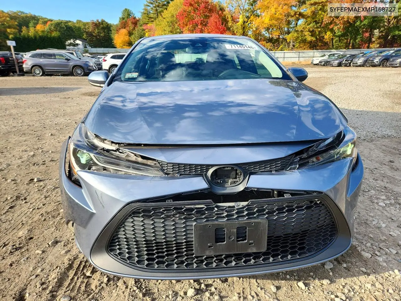 2021 TOYOTA COROLLA VIN 5YFEPMAEXMP168727 — фото 5