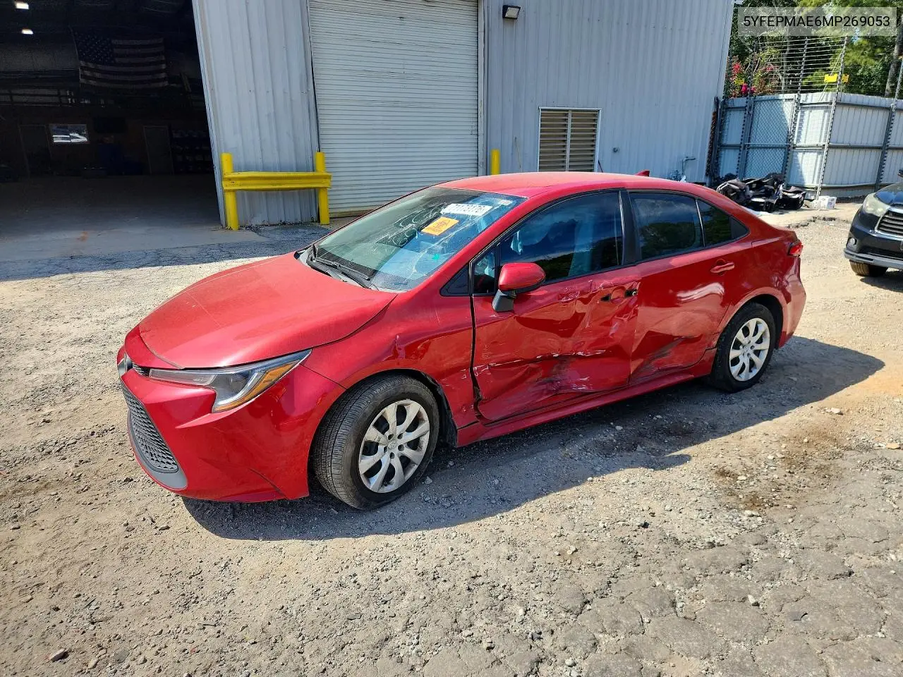 TOYOTA COROLLA 2021, VIN 5YFEPMAE6MP269053