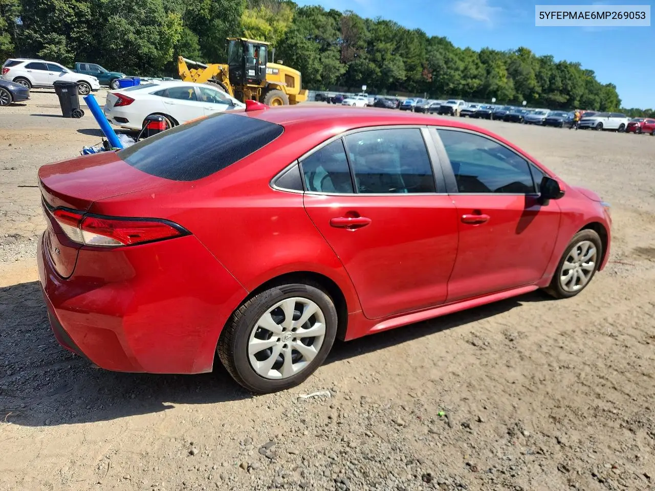 2021 TOYOTA COROLLA VIN 5YFEPMAE6MP269053 — фото 3