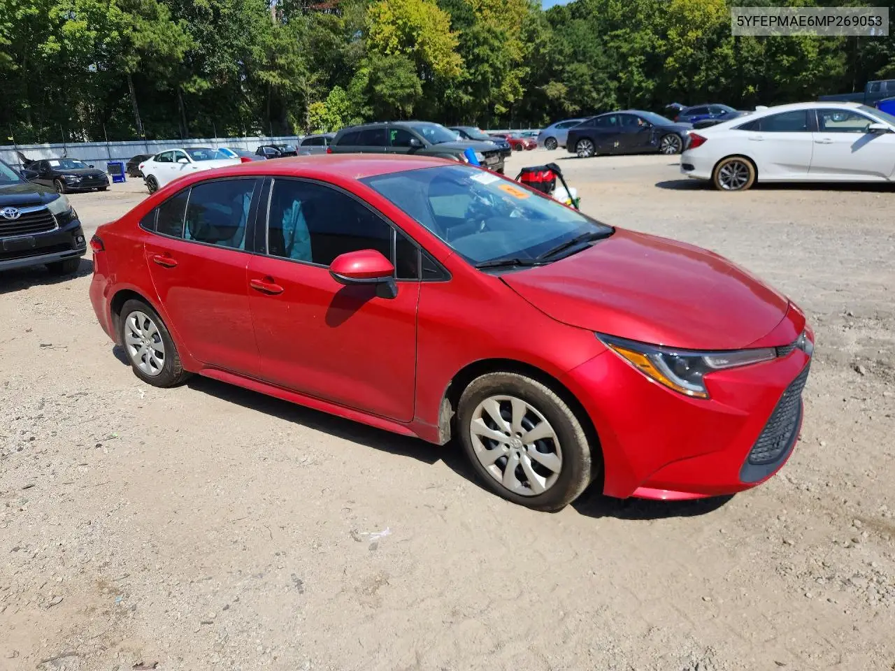 2021 TOYOTA COROLLA VIN 5YFEPMAE6MP269053 — фото 4