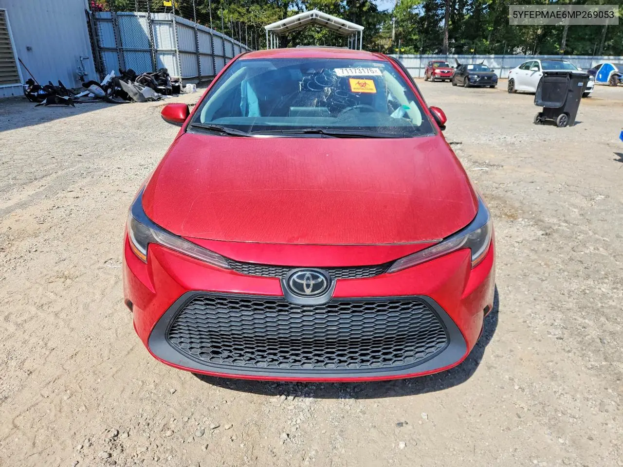 2021 TOYOTA COROLLA VIN 5YFEPMAE6MP269053 — фото 5