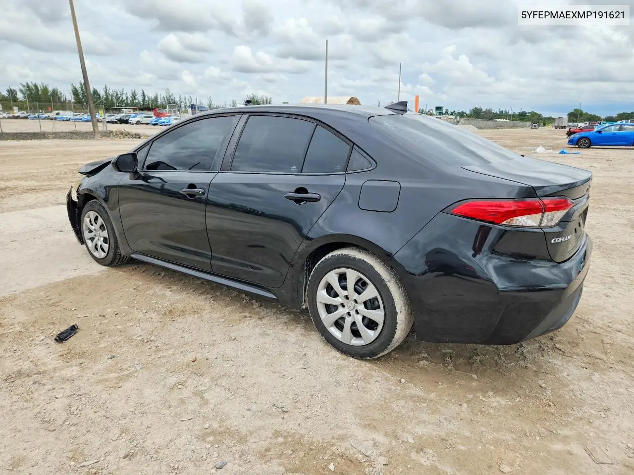 2021 TOYOTA COROLLA VIN 5YFEPMAEXMP191621 — фото 2