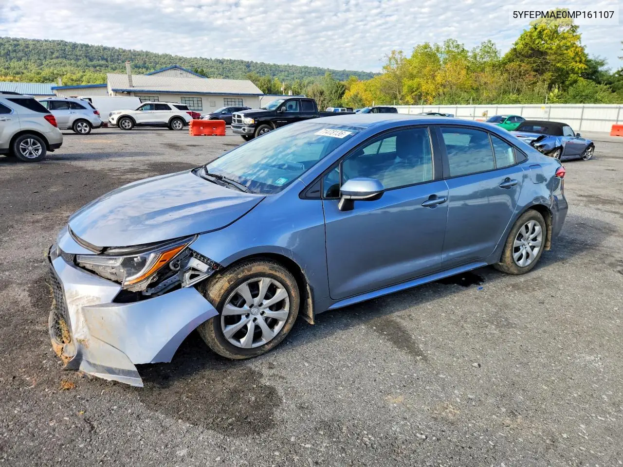 TOYOTA COROLLA 2021, VIN 5YFEPMAE0MP161107