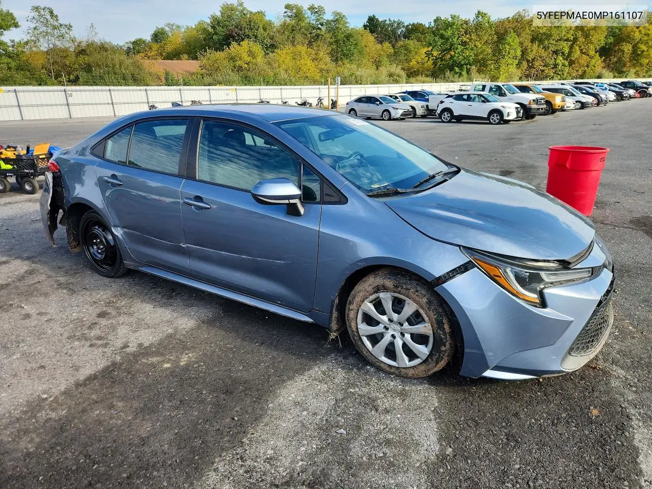 2021 TOYOTA COROLLA VIN 5YFEPMAE0MP161107 — фото 4