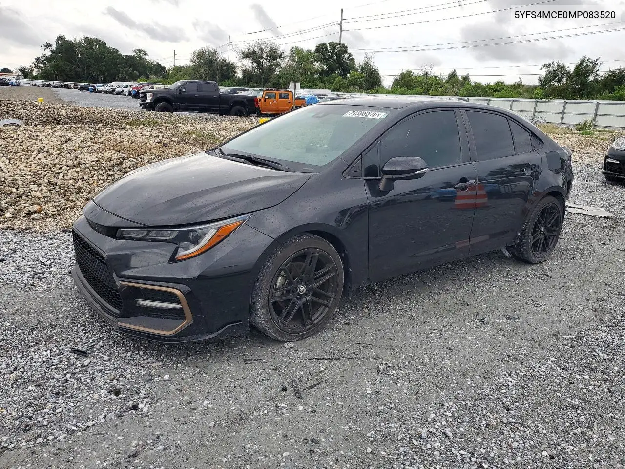 TOYOTA COROLLA 2021, VIN 5YFS4MCE0MP083520