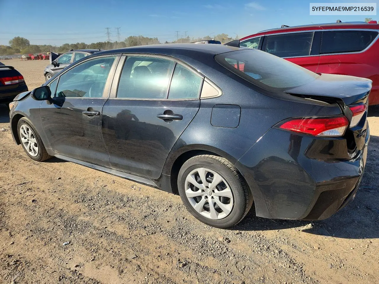 2021 TOYOTA COROLLA VIN 5YFEPMAE9MP216539 — фото 2