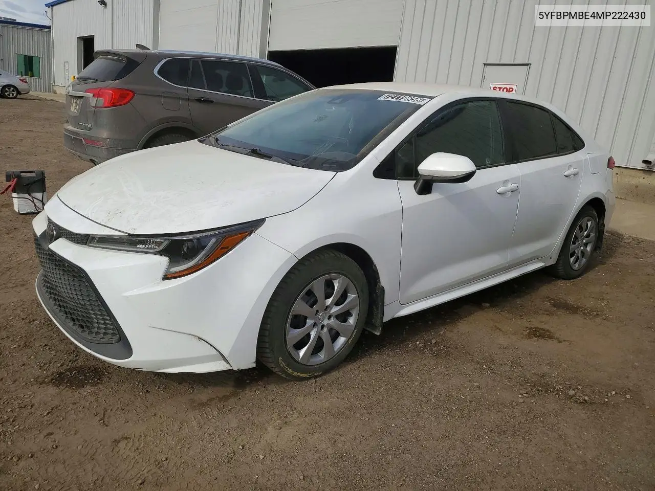 TOYOTA COROLLA 2021, VIN 5YFBPMBE4MP222430