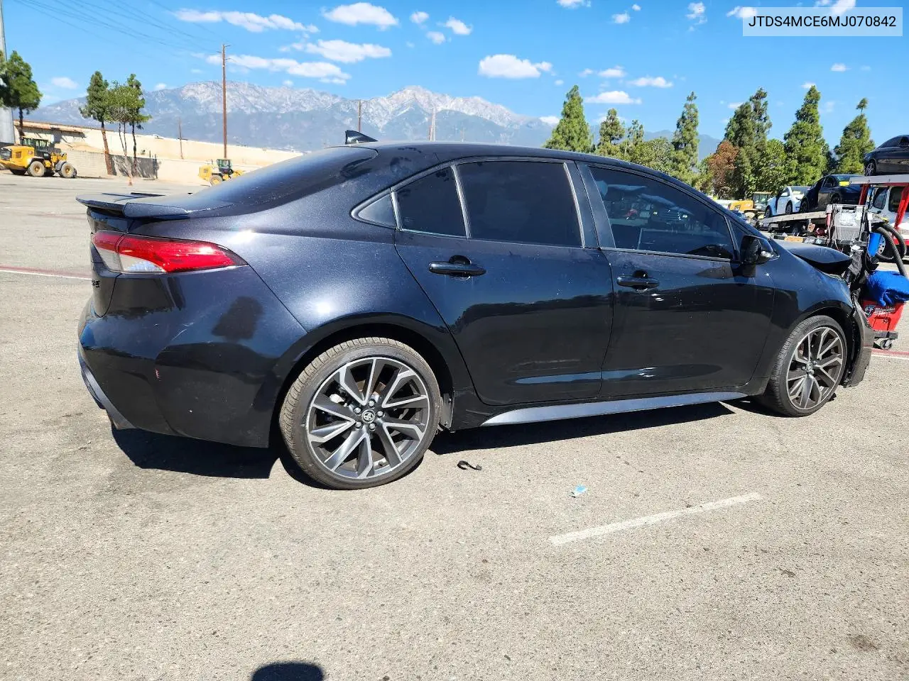 2021 TOYOTA COROLLA VIN JTDS4MCE6MJ070842 — фото 3